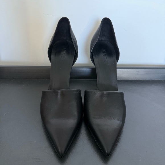 Vince black leather Claire D’Orsay classic pointed toe pumps – EU 40 / US 9 - Picture 7 of 8